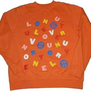 Harry Styles Love On Tour 2022 Crew Neck Orange Sweatshirt Size 2XL Unisex!